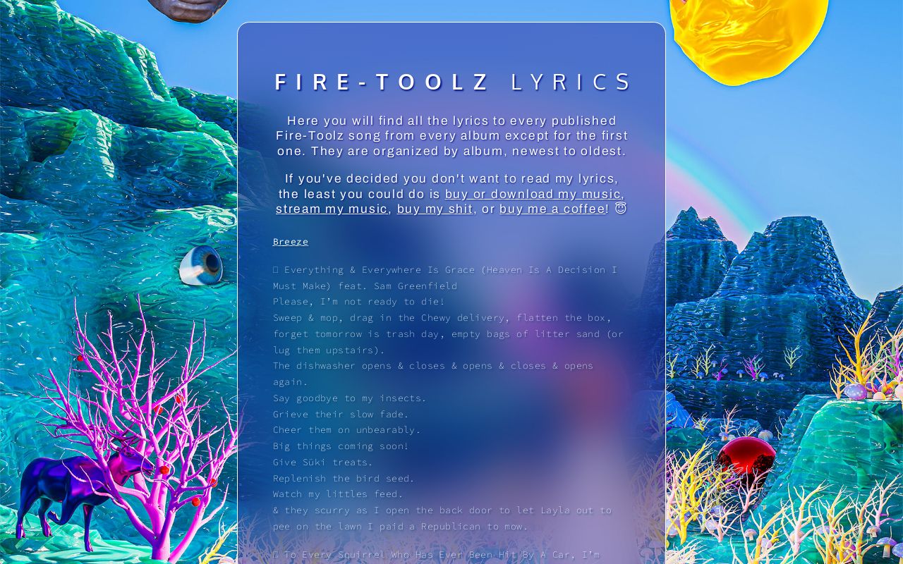 Fire Toolz Lyrics Fire Toolz Lyrics
